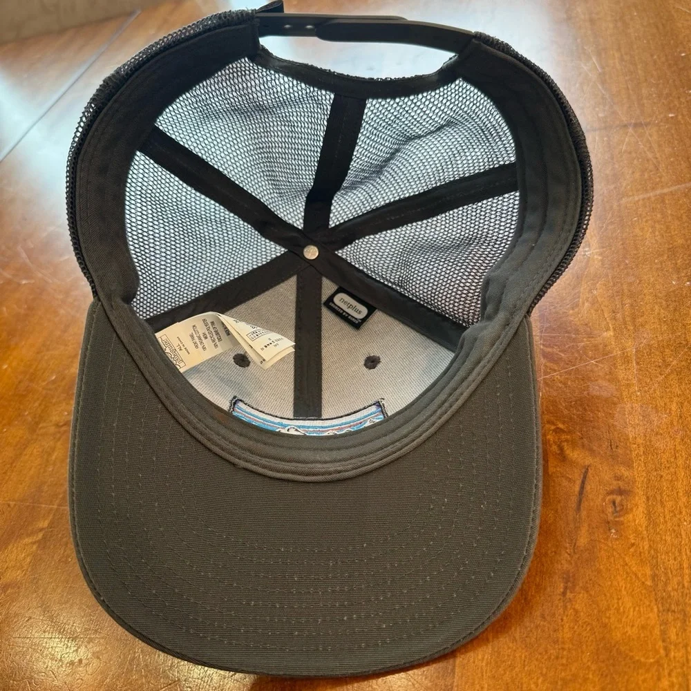 Patagonia Logo Forge Gray Trucker Hat 100%‎ Organic Cotton Unisex Gorpcore EUC